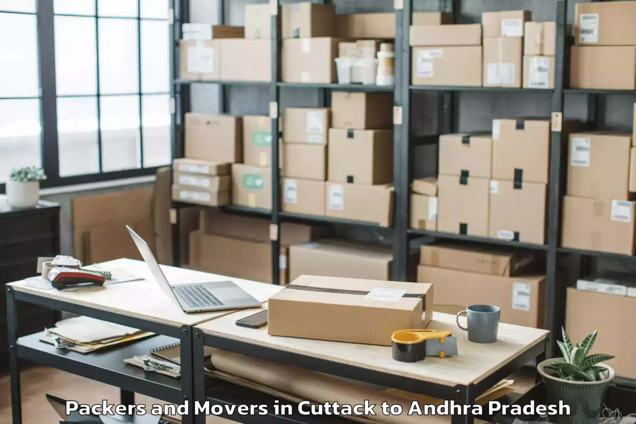 Professional Cuttack to Narasapuram Packers And Movers